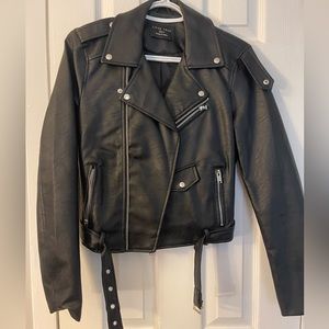 Women’s faux leather jacket